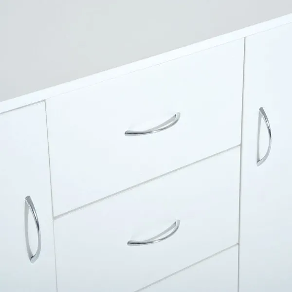 120Wx40Dx90H Cm Drawer Cabinet - White