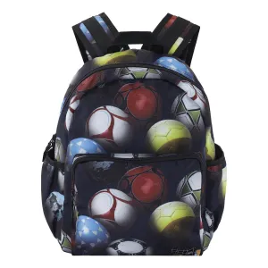Big Roomy Backpack | Footballs Blues | Molo