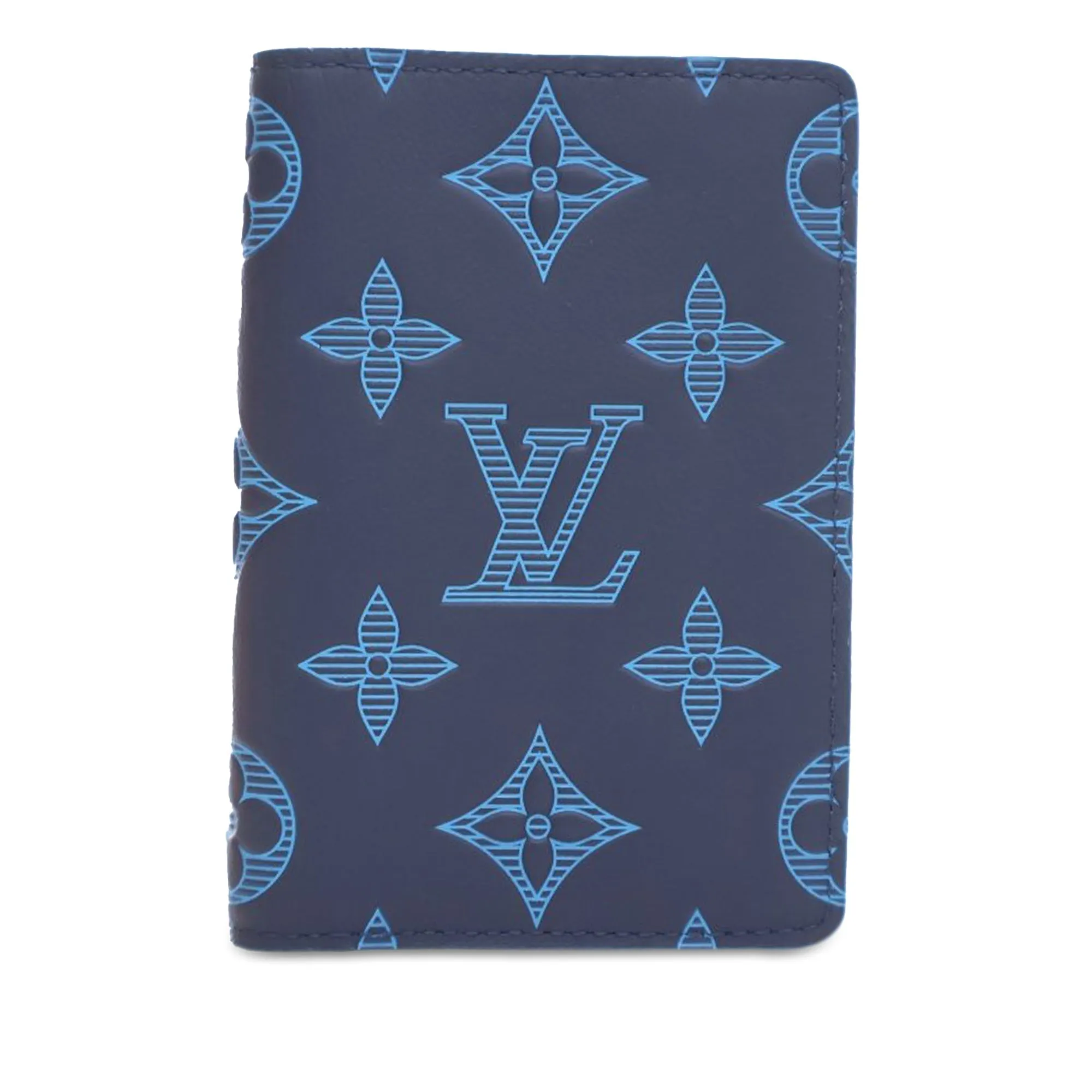 Blue Louis Vuitton Monogram Shadow Pocket Organizer