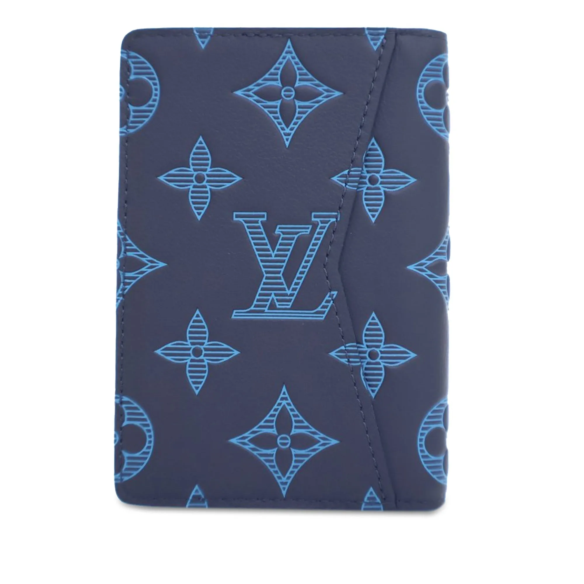Blue Louis Vuitton Monogram Shadow Pocket Organizer
