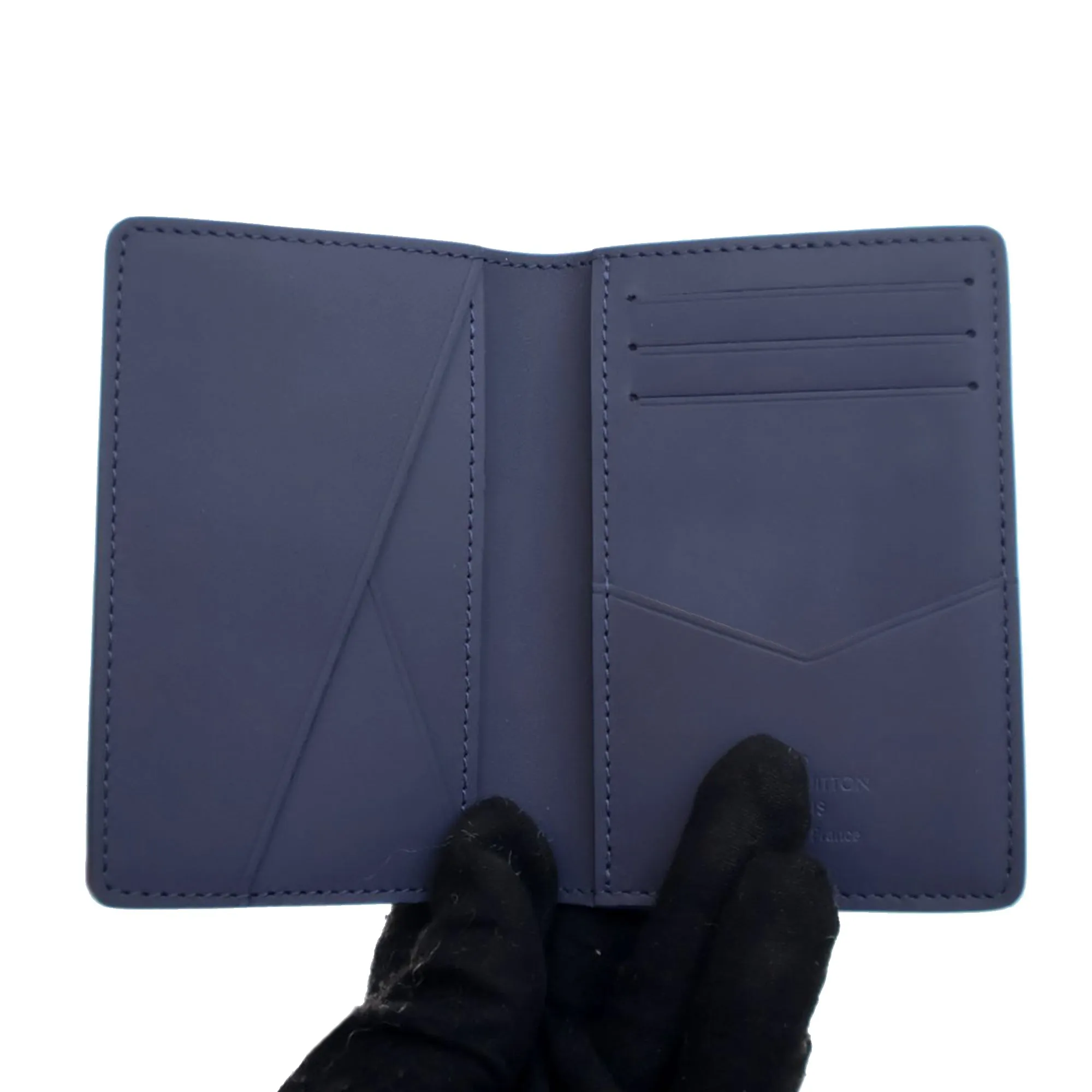 Blue Louis Vuitton Monogram Shadow Pocket Organizer