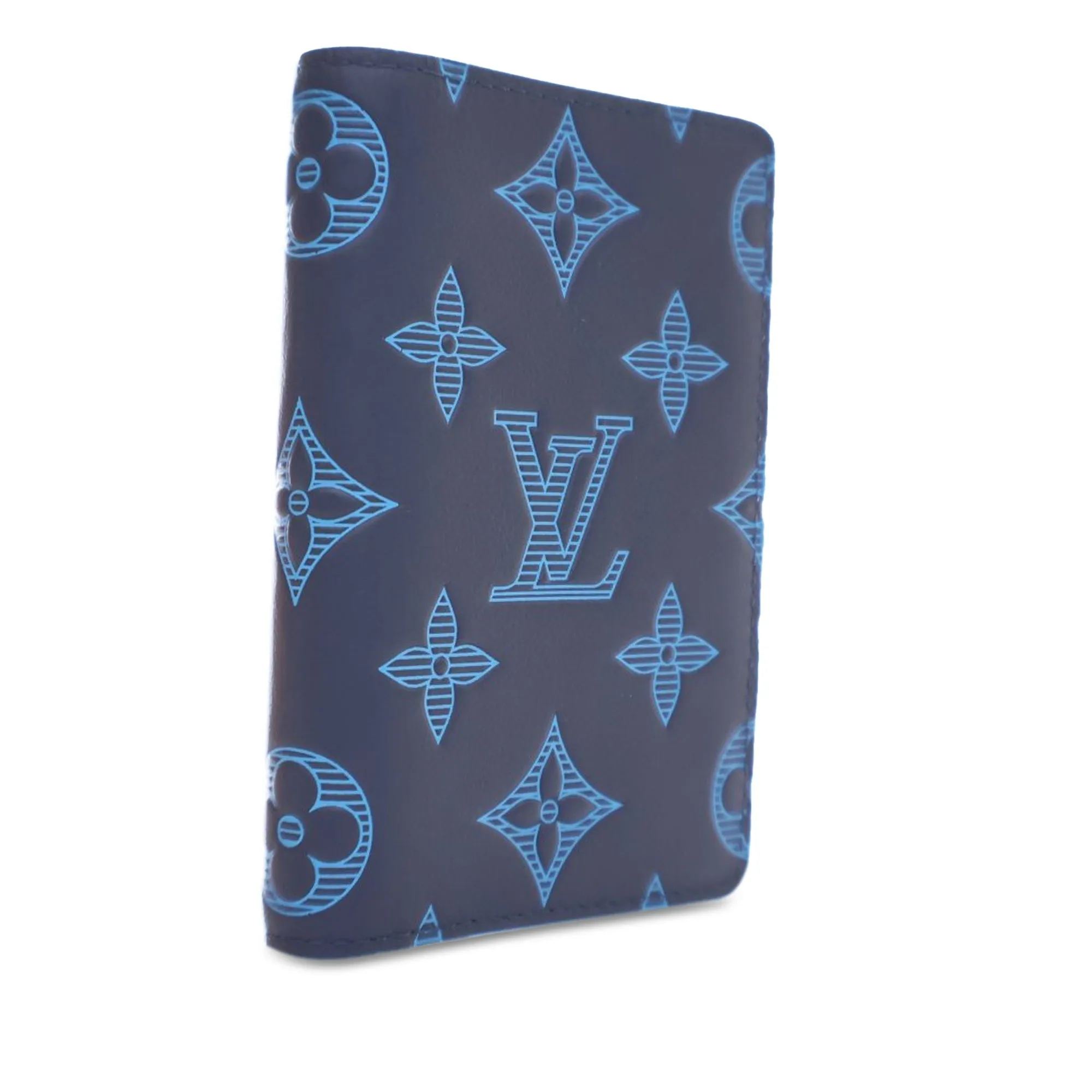 Blue Louis Vuitton Monogram Shadow Pocket Organizer
