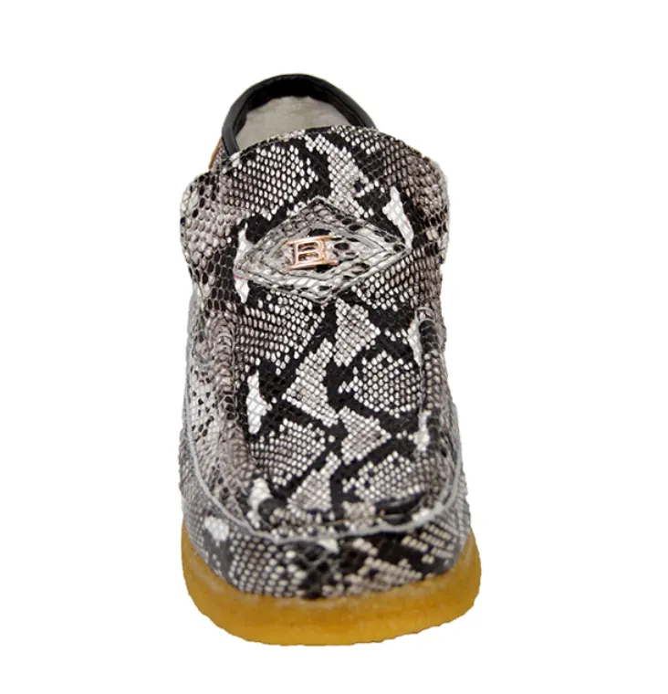 BWB Snake Skin Leather Slip On - Handmade with Genuine Luxury Leather