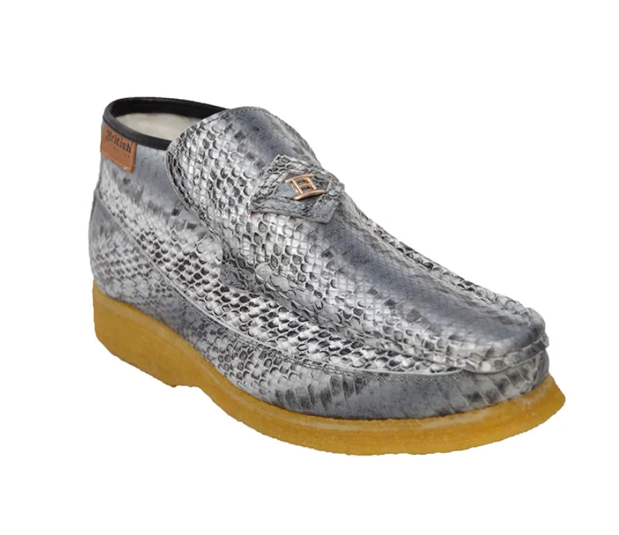 BWB Snake Skin Leather Slip On - Handmade with Genuine Luxury Leather