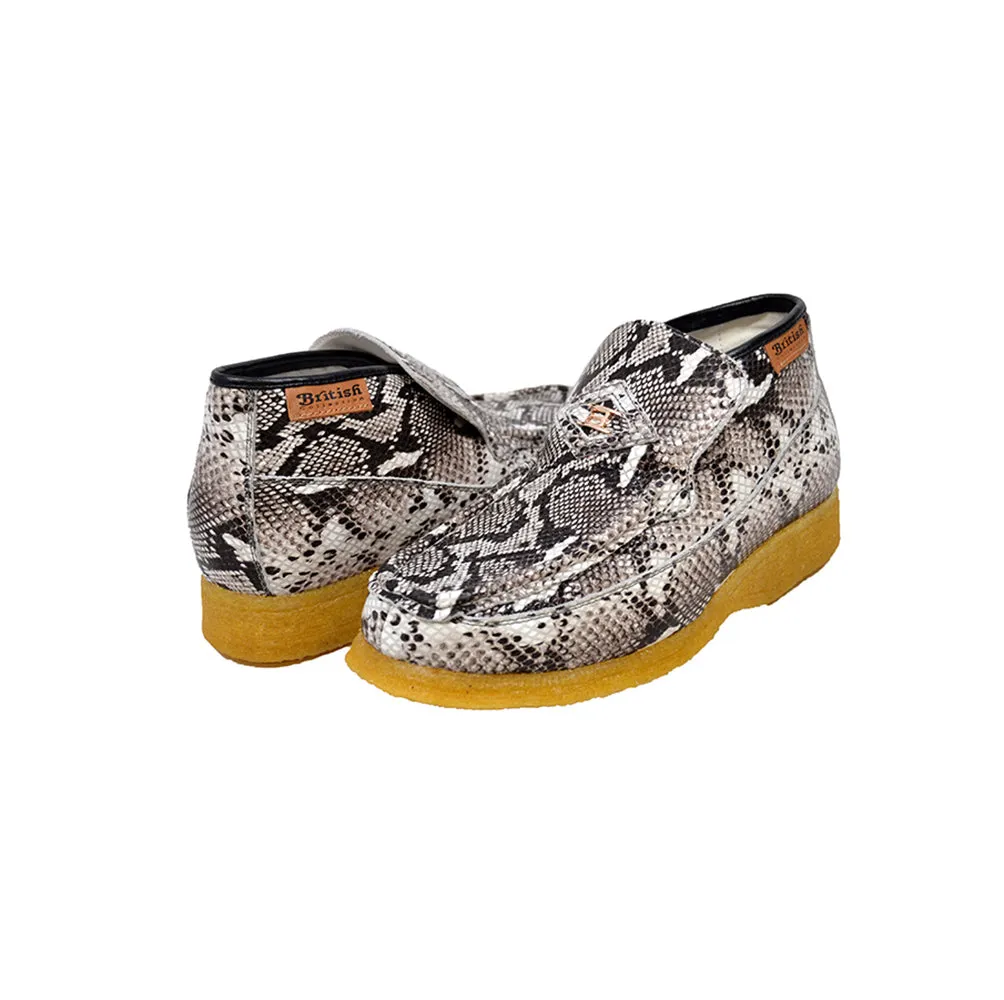 BWB Snake Skin Leather Slip On - Handmade with Genuine Luxury Leather