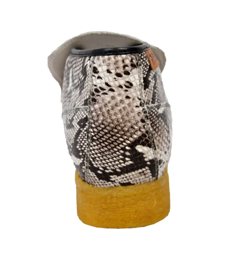 BWB Snake Skin Leather Slip On - Handmade with Genuine Luxury Leather