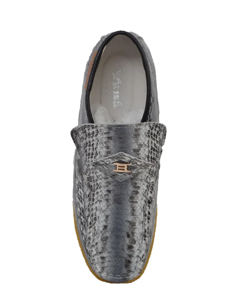 BWB Snake Skin Leather Slip On - Handmade with Genuine Luxury Leather