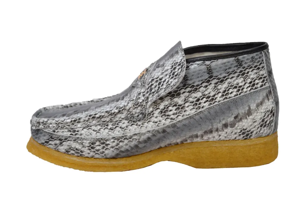 BWB Snake Skin Leather Slip On - Handmade with Genuine Luxury Leather