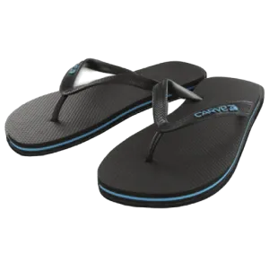 Carve Kingpin Mens Thongs Black/Cyan Carve Kingpin Mens Thongs Black/Cyan