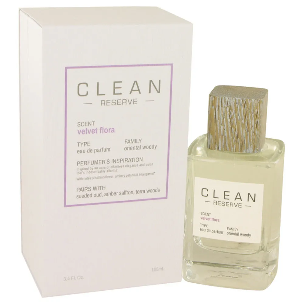 CLEAN Reserve Velvet Flora By Clean For Unisex - 3.4 Oz Edp Spray  3.4 oz
