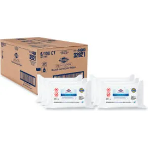 Clorox® Healthcare® Bleach Germicidal Wipes, Unscented, 100 Wipes/Pack, 6 Pack/Carton