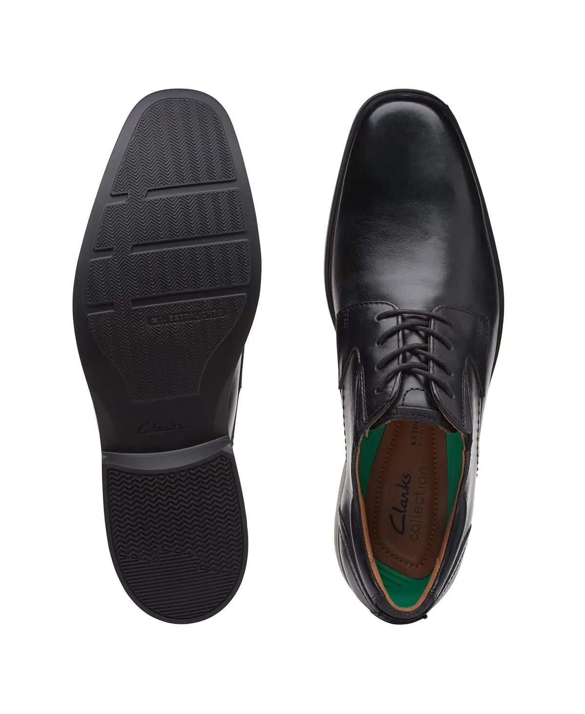 Men's clarkslite Clarks low shoes, black