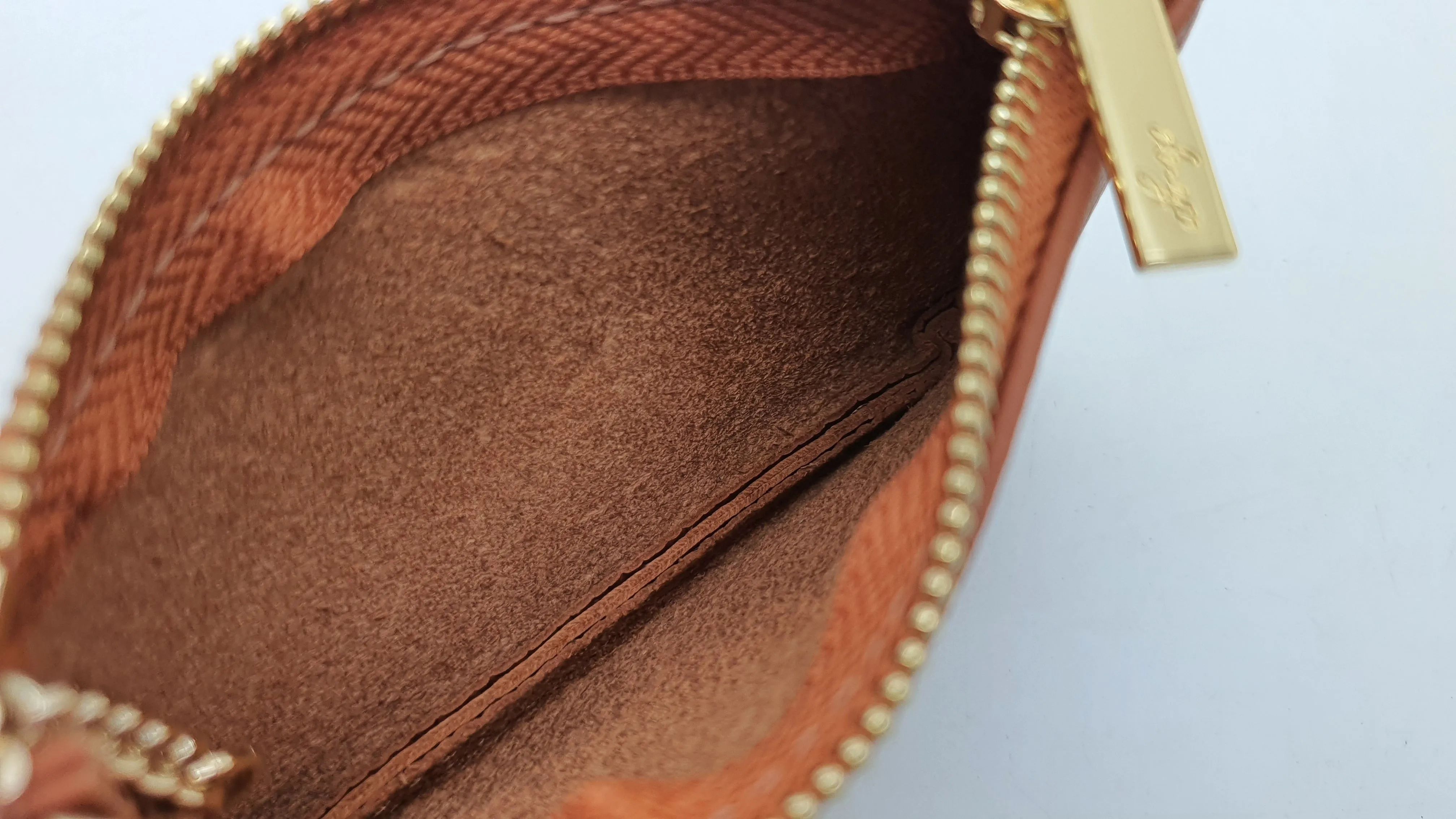 Togo Leather Key pouch - 13 Colors (Gold Hardware)