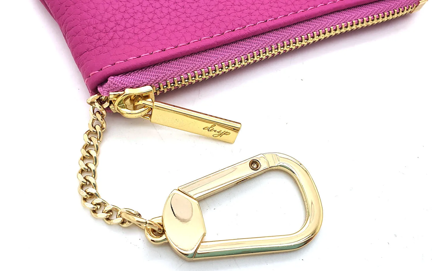 Togo Leather Key pouch - 13 Colors (Gold Hardware)