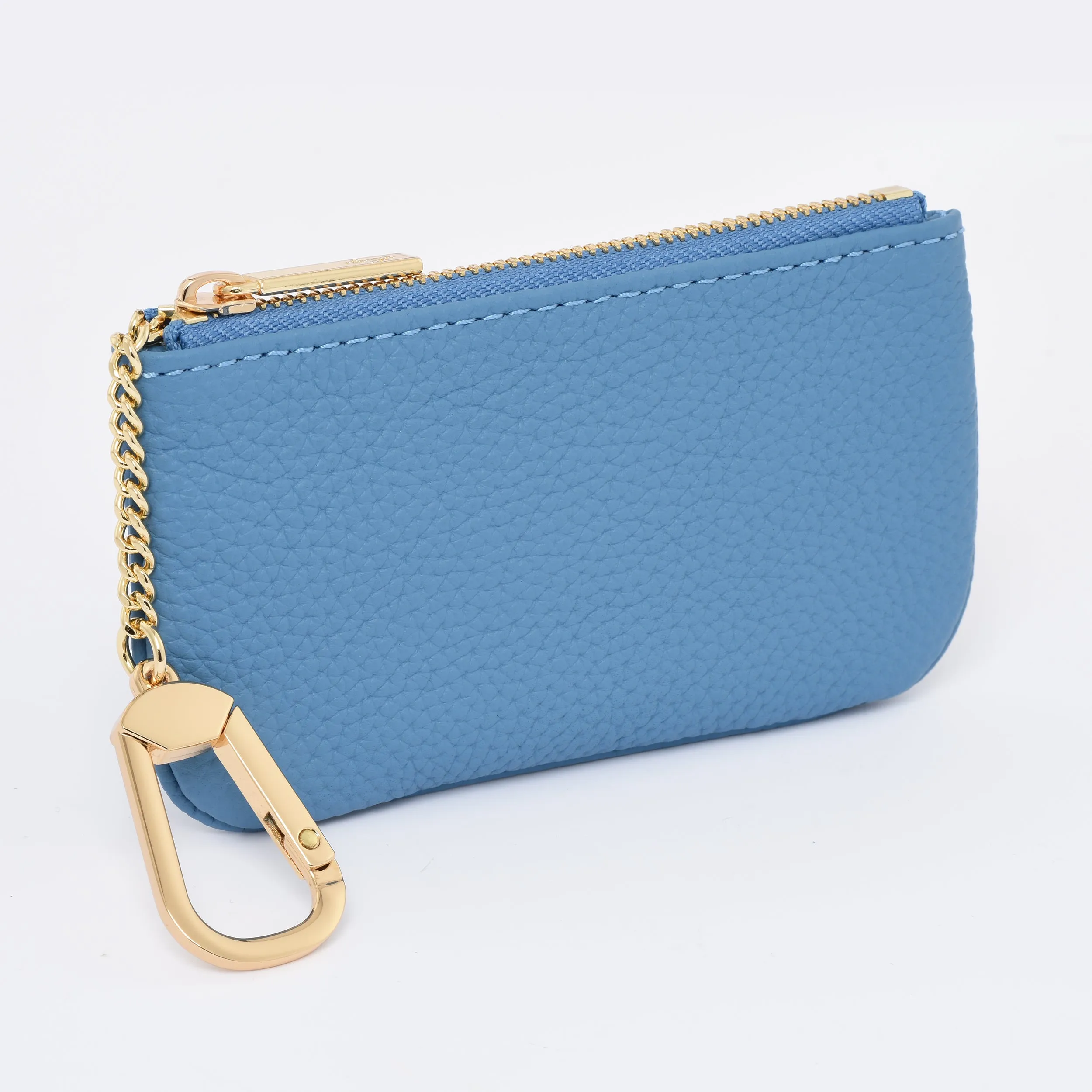 Togo Leather Key pouch - 13 Colors (Gold Hardware)
