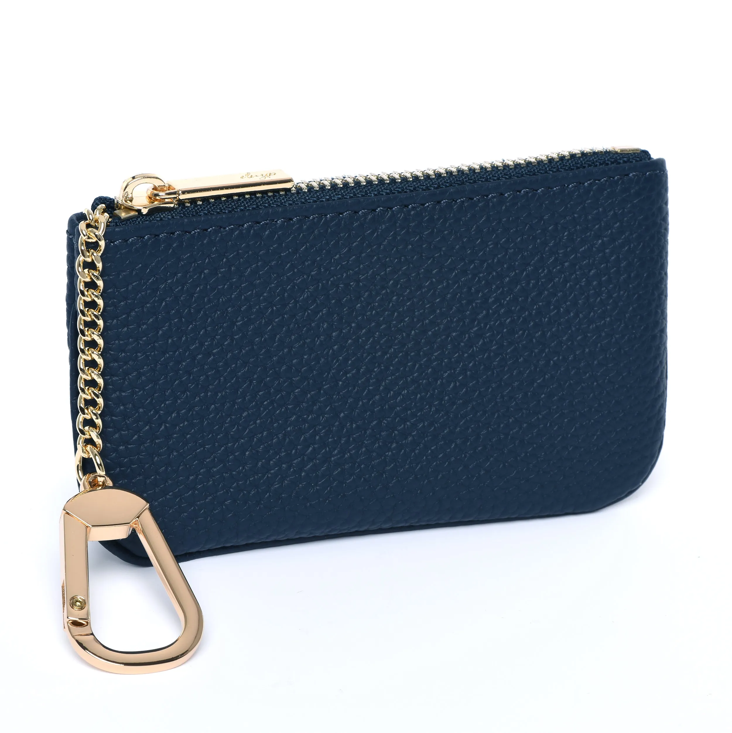 Togo Leather Key pouch - 13 Colors (Gold Hardware)