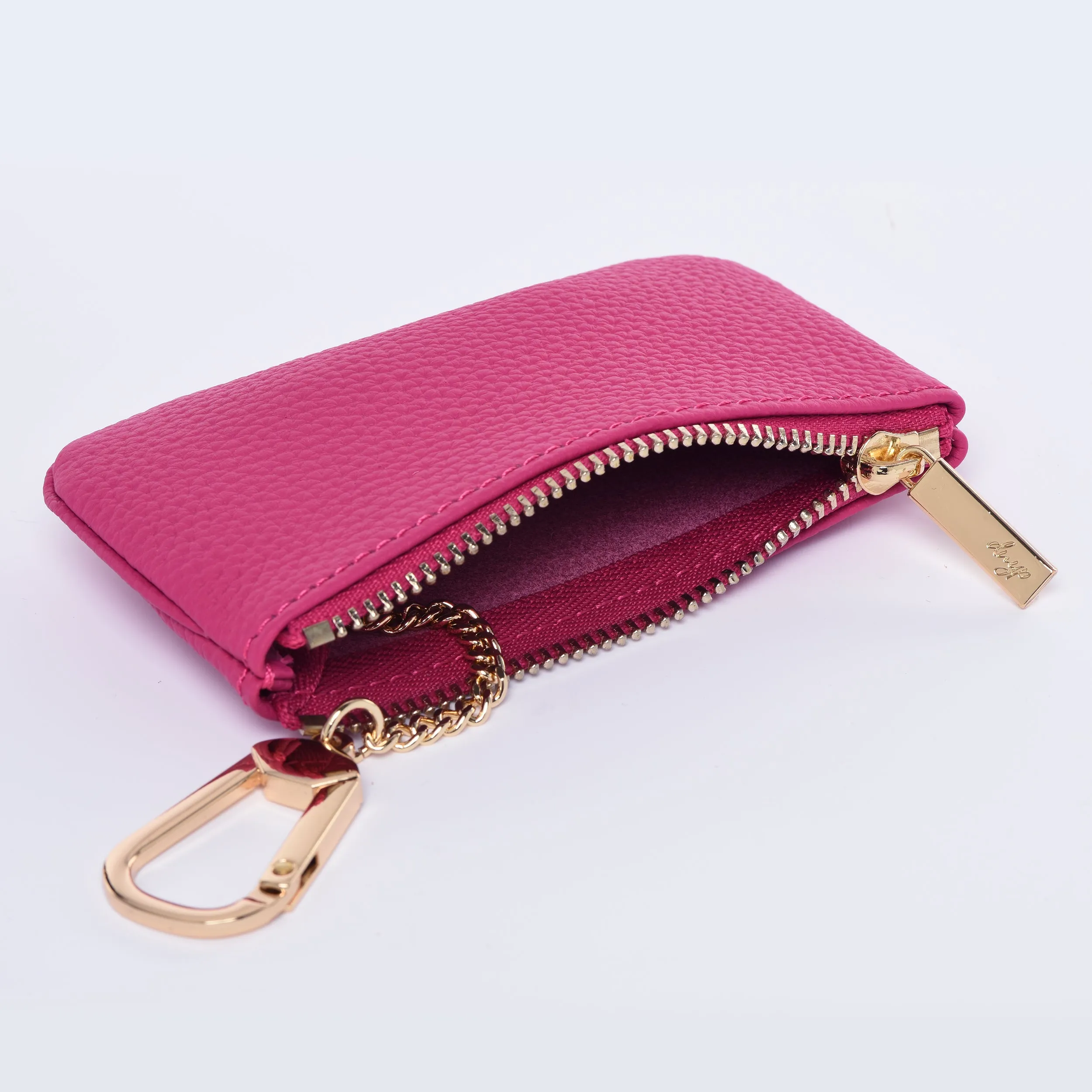 Togo Leather Key pouch - 13 Colors (Gold Hardware)