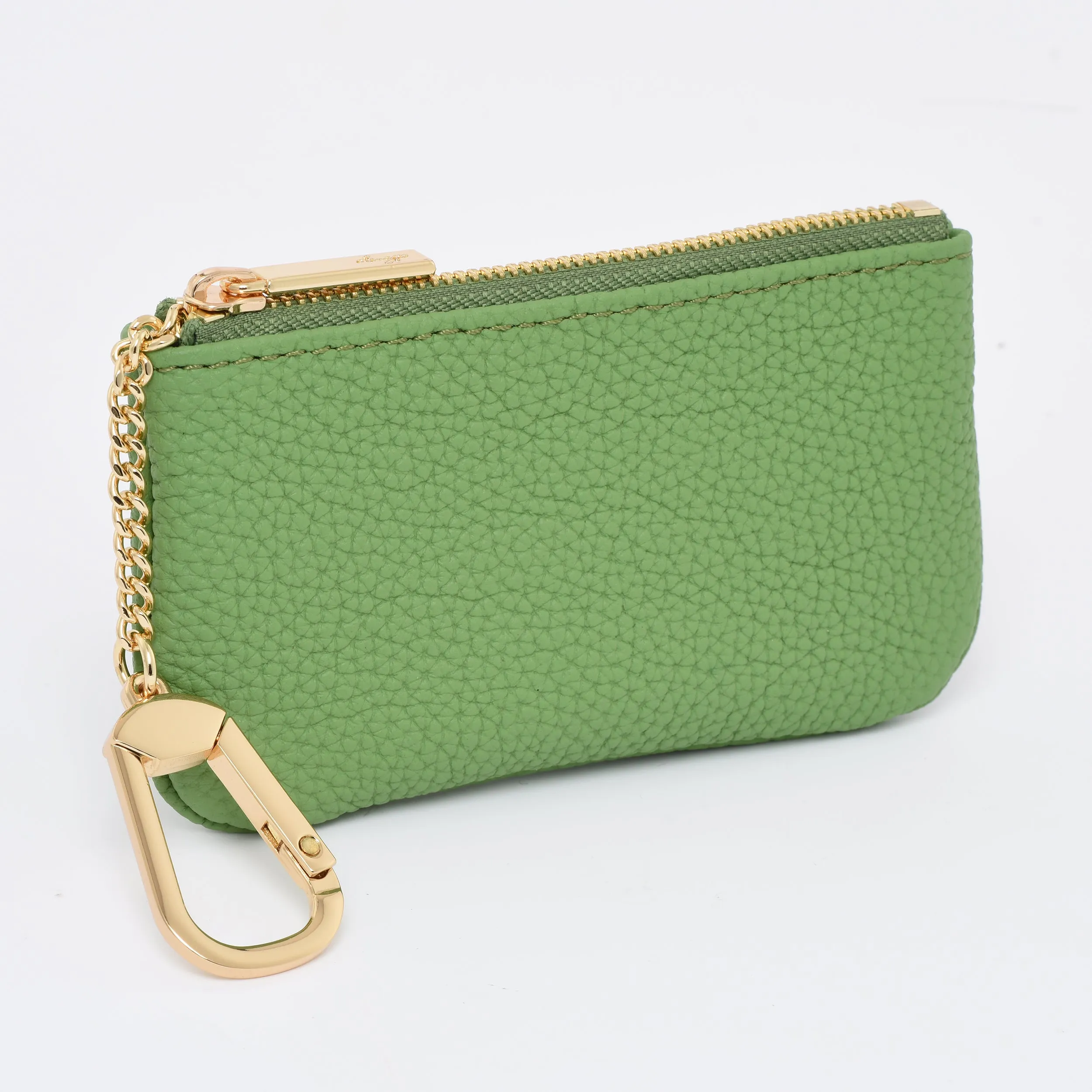 Togo Leather Key pouch - 13 Colors (Gold Hardware)