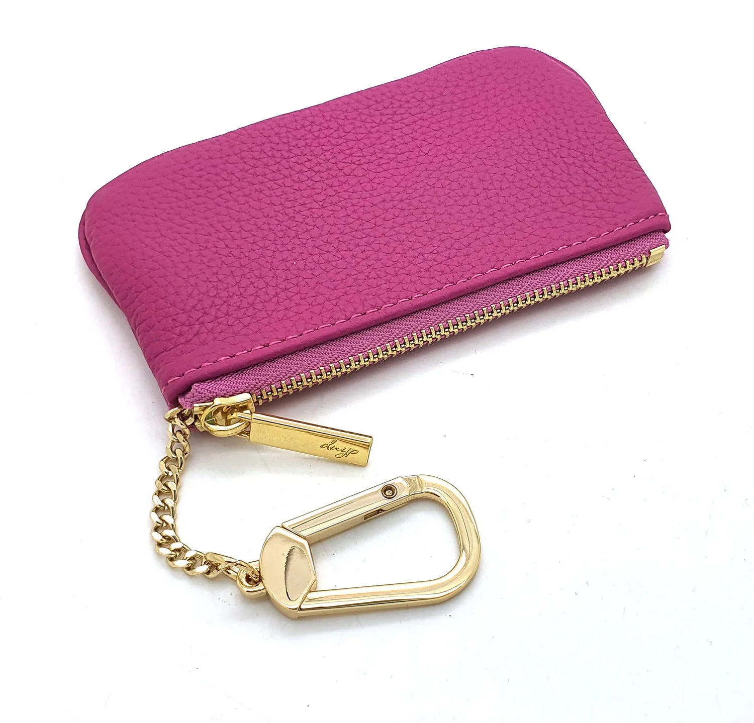 Togo Leather Key pouch - 13 Colors (Gold Hardware)