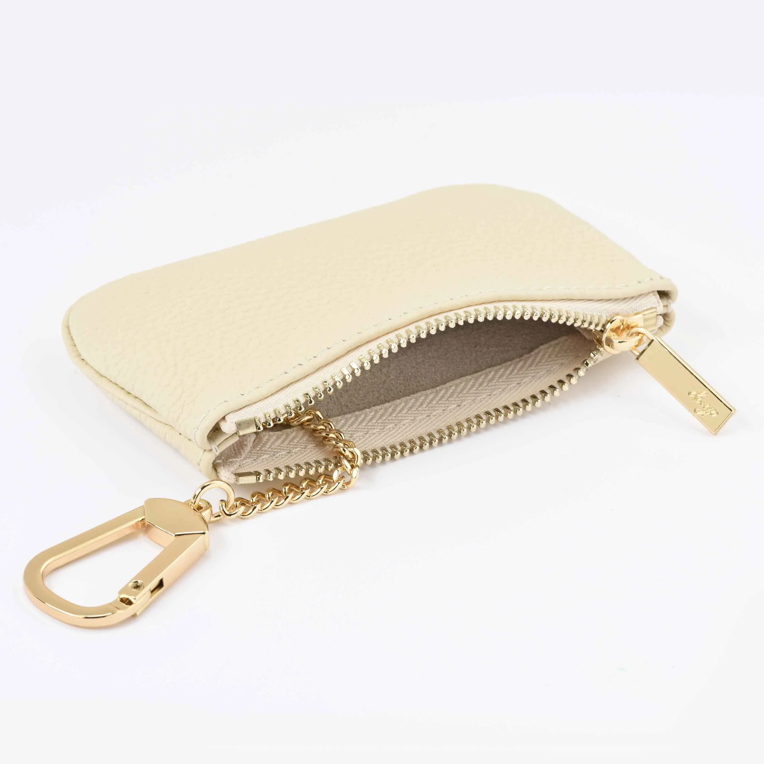 Togo Leather Key pouch - 13 Colors (Gold Hardware)