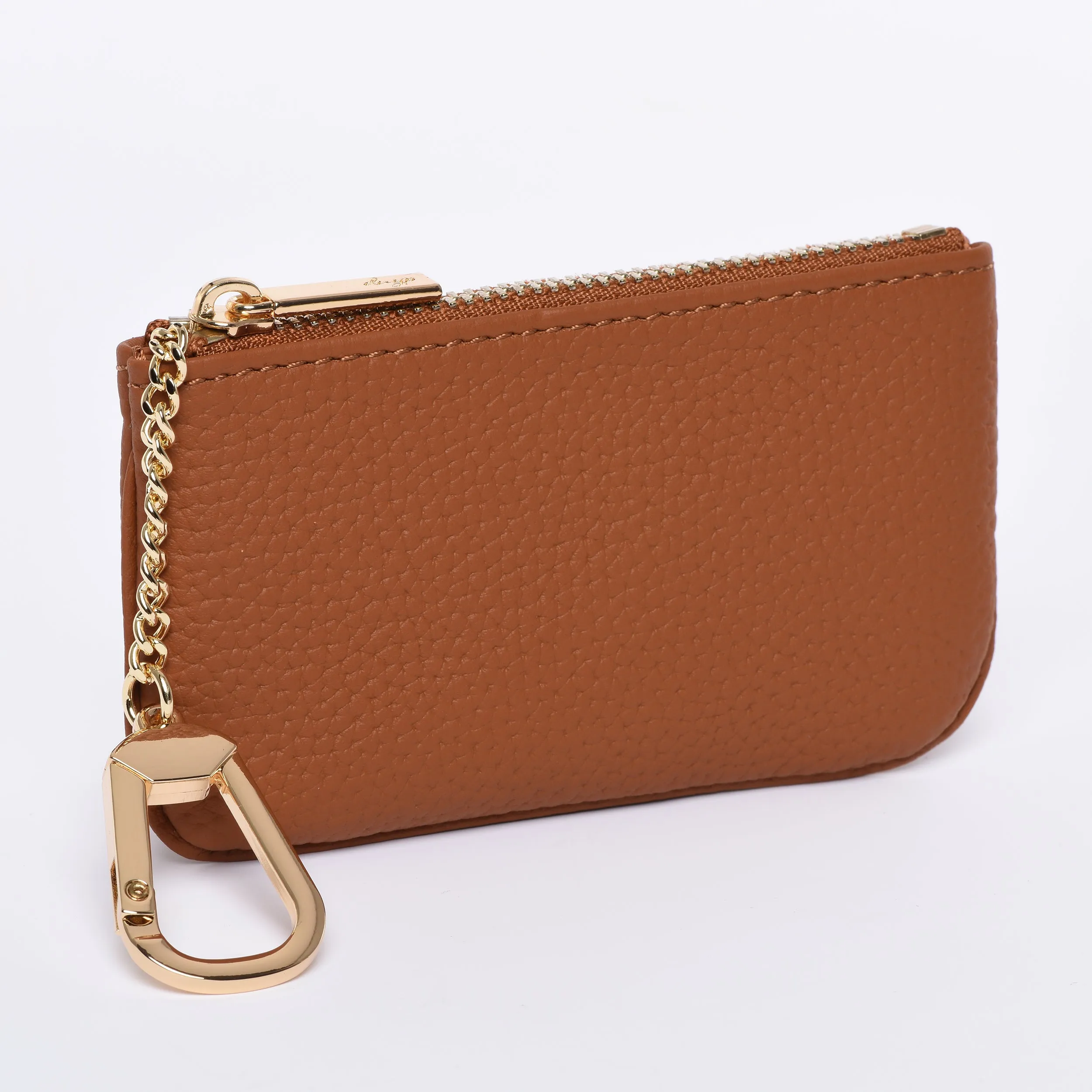 Togo Leather Key pouch - 13 Colors (Gold Hardware)