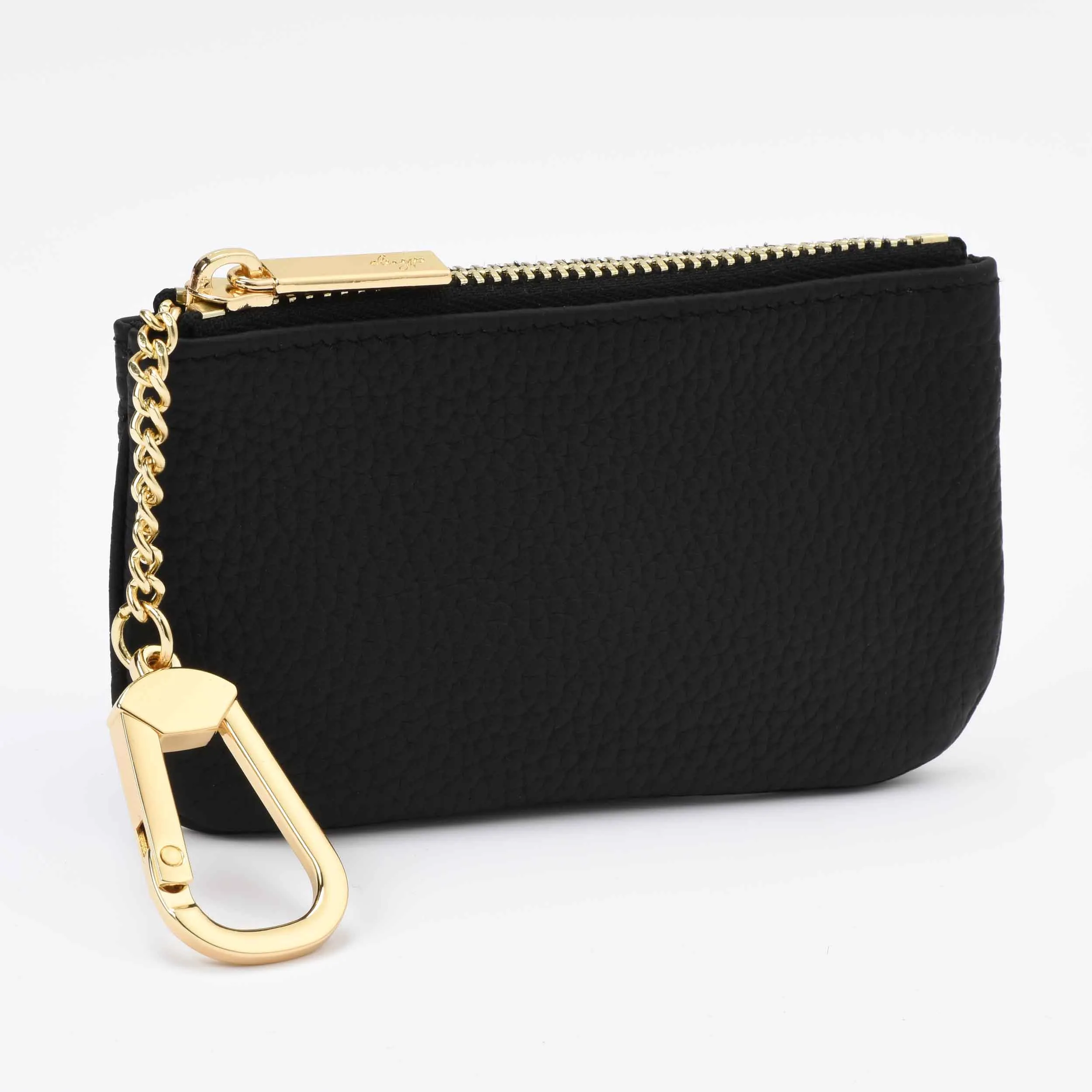 Togo Leather Key pouch - 13 Colors (Gold Hardware)