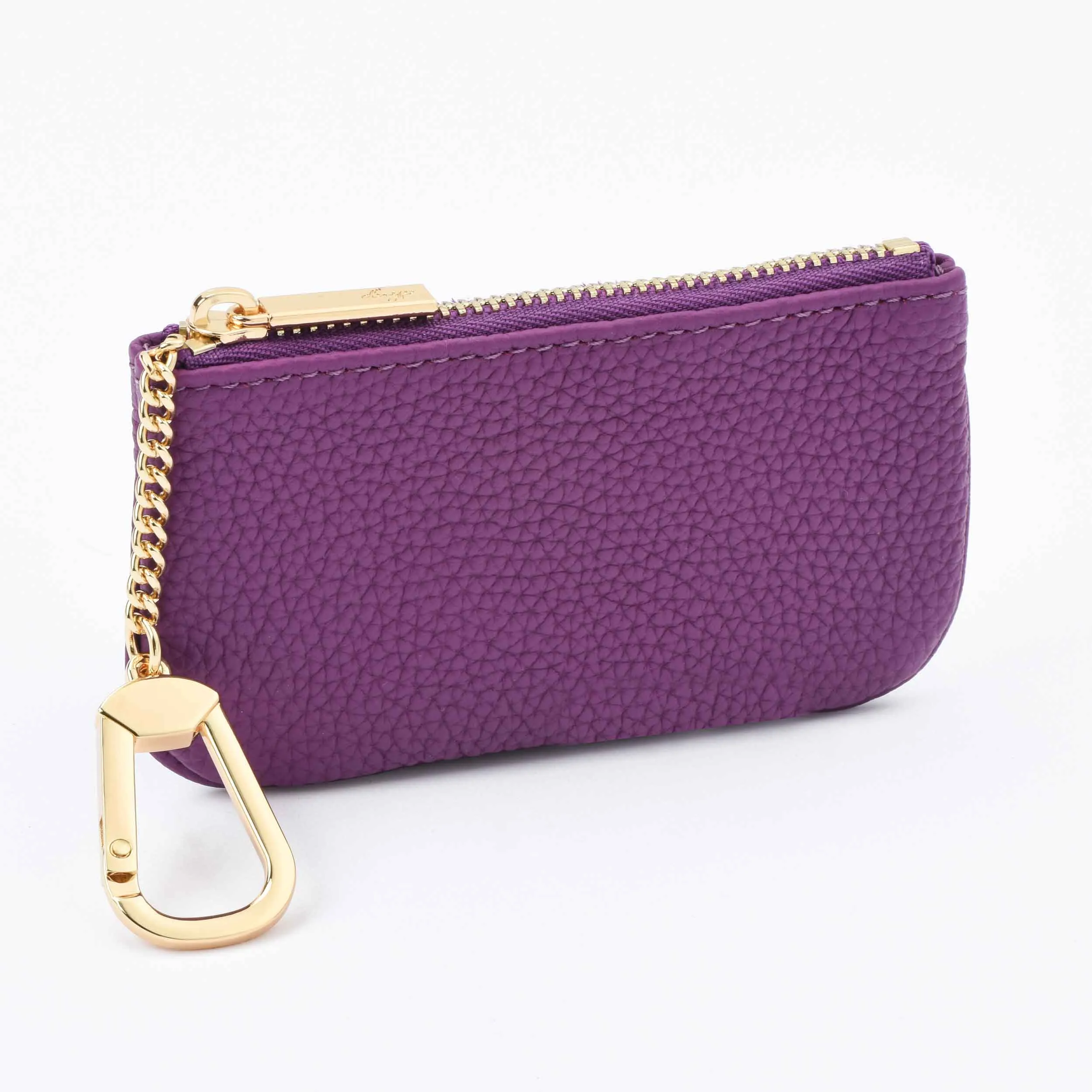 Togo Leather Key pouch - 13 Colors (Gold Hardware)