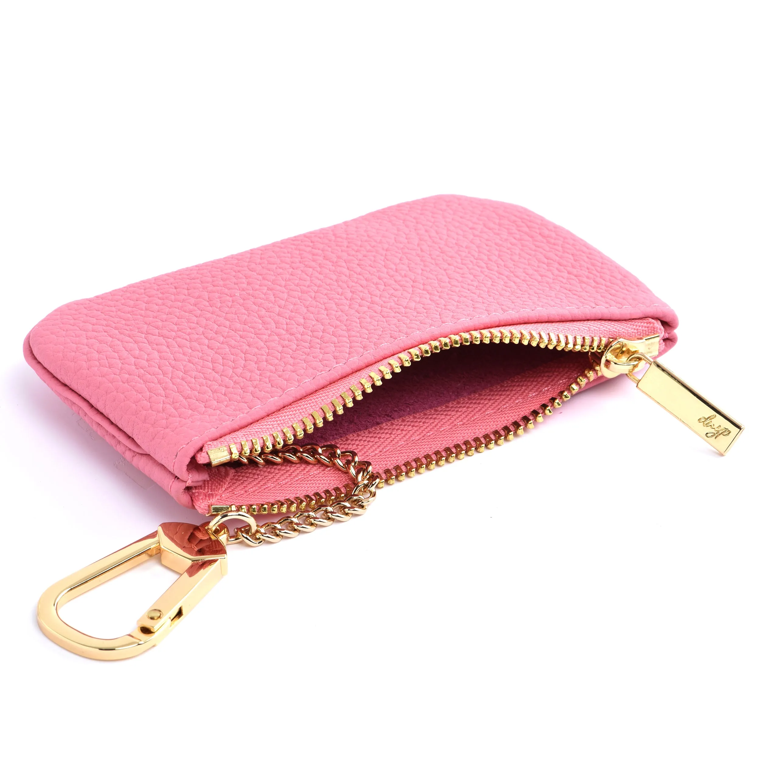 Togo Leather Key pouch - 13 Colors (Gold Hardware)