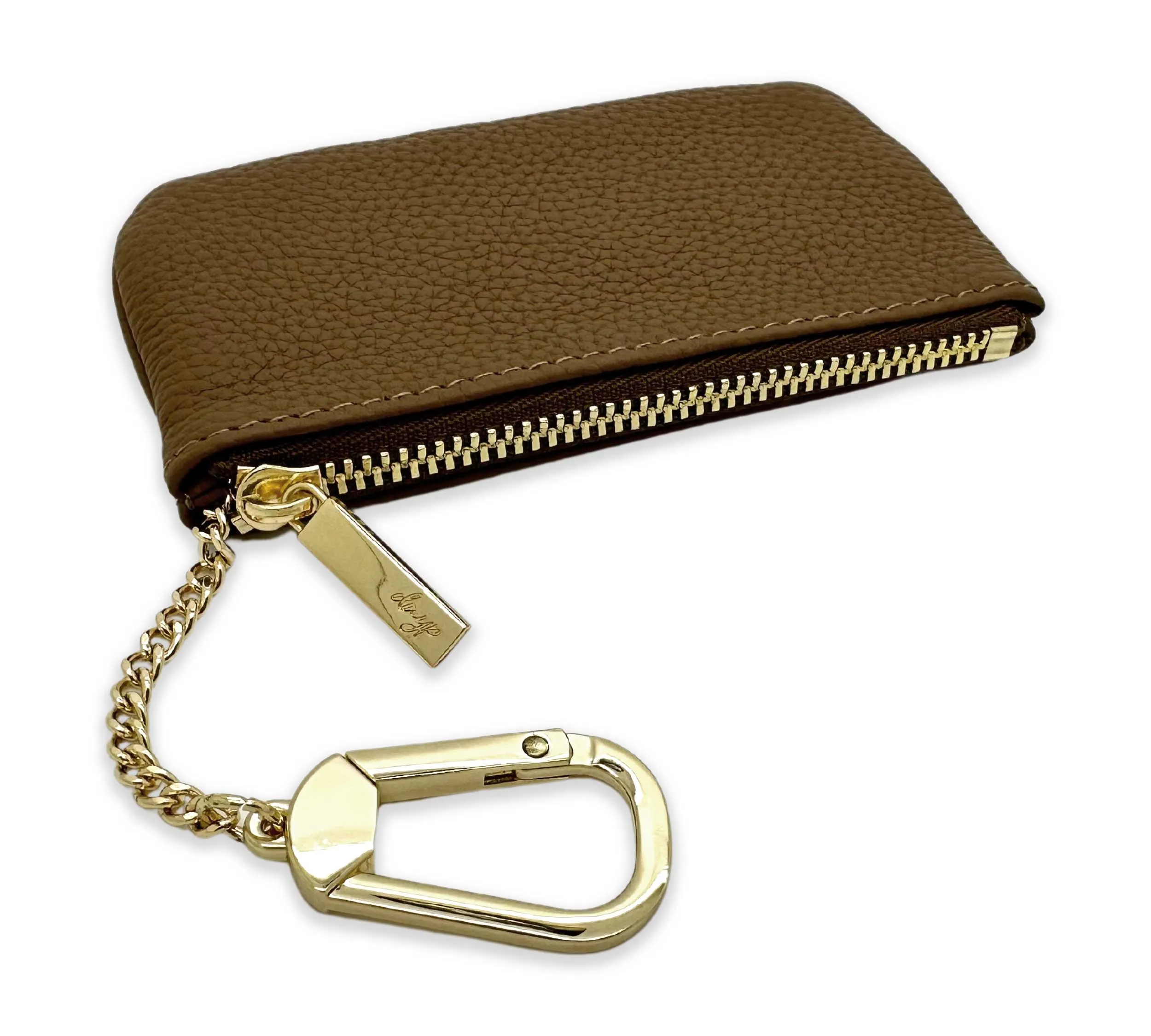 Togo Leather Key pouch - 13 Colors (Gold Hardware)