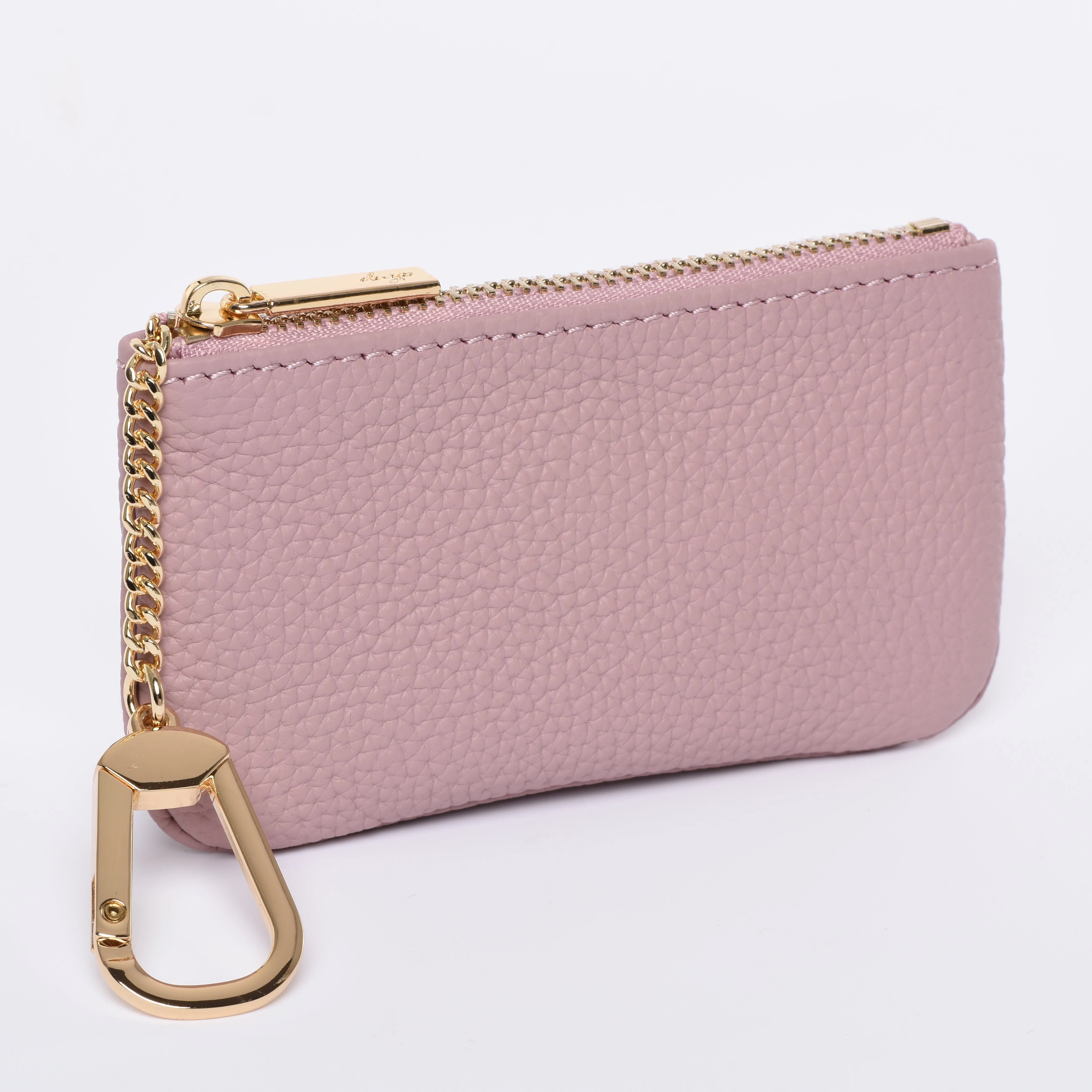 Togo Leather Key pouch - 13 Colors (Gold Hardware)