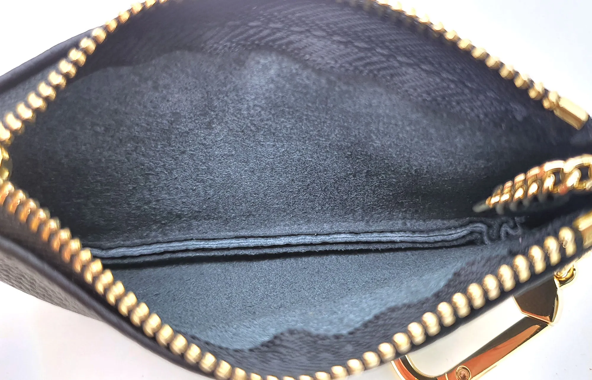 Togo Leather Key pouch - 13 Colors (Gold Hardware)