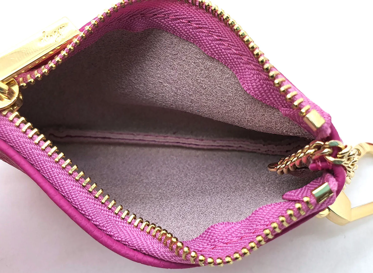 Togo Leather Key pouch - 13 Colors (Gold Hardware)