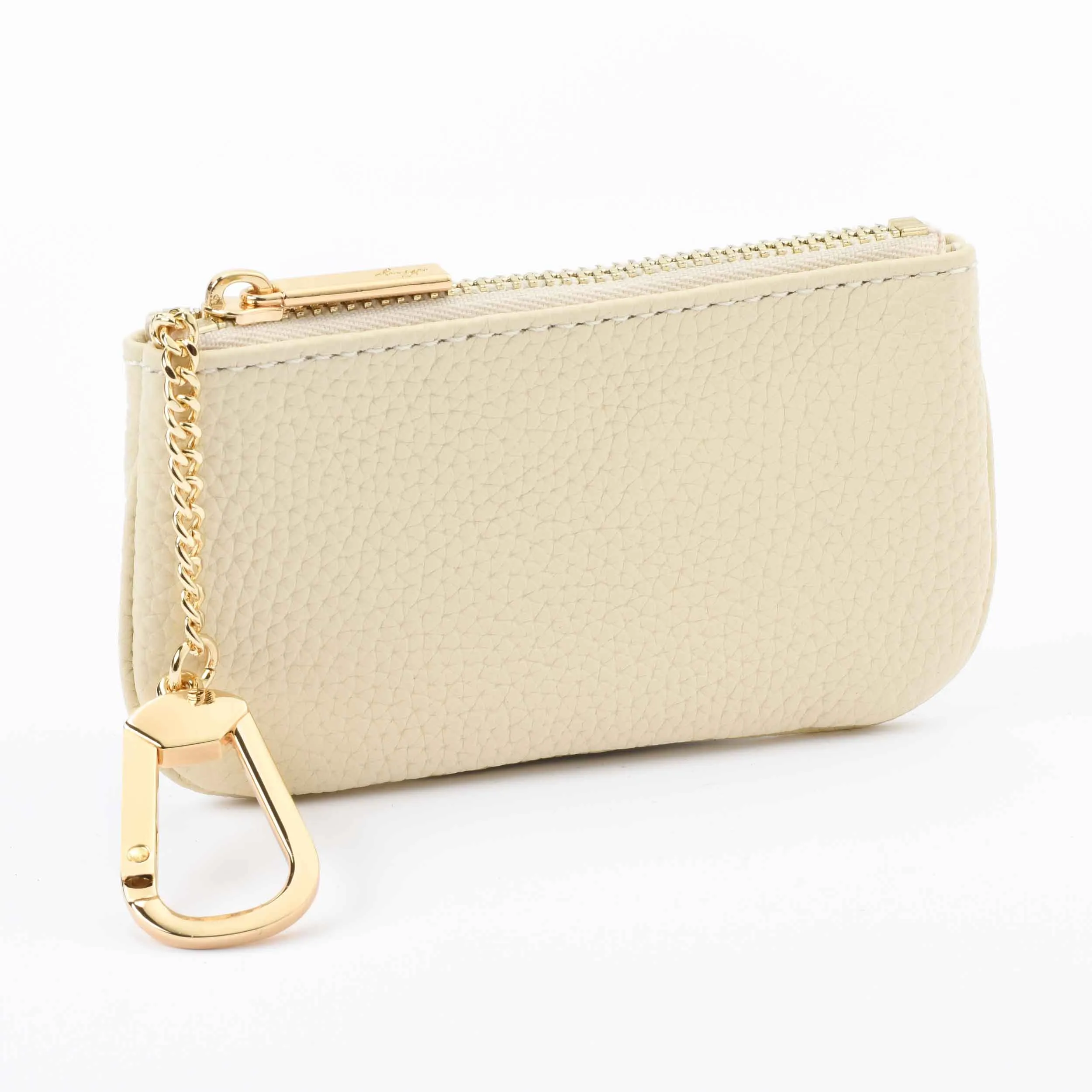 Togo Leather Key pouch - 13 Colors (Gold Hardware)