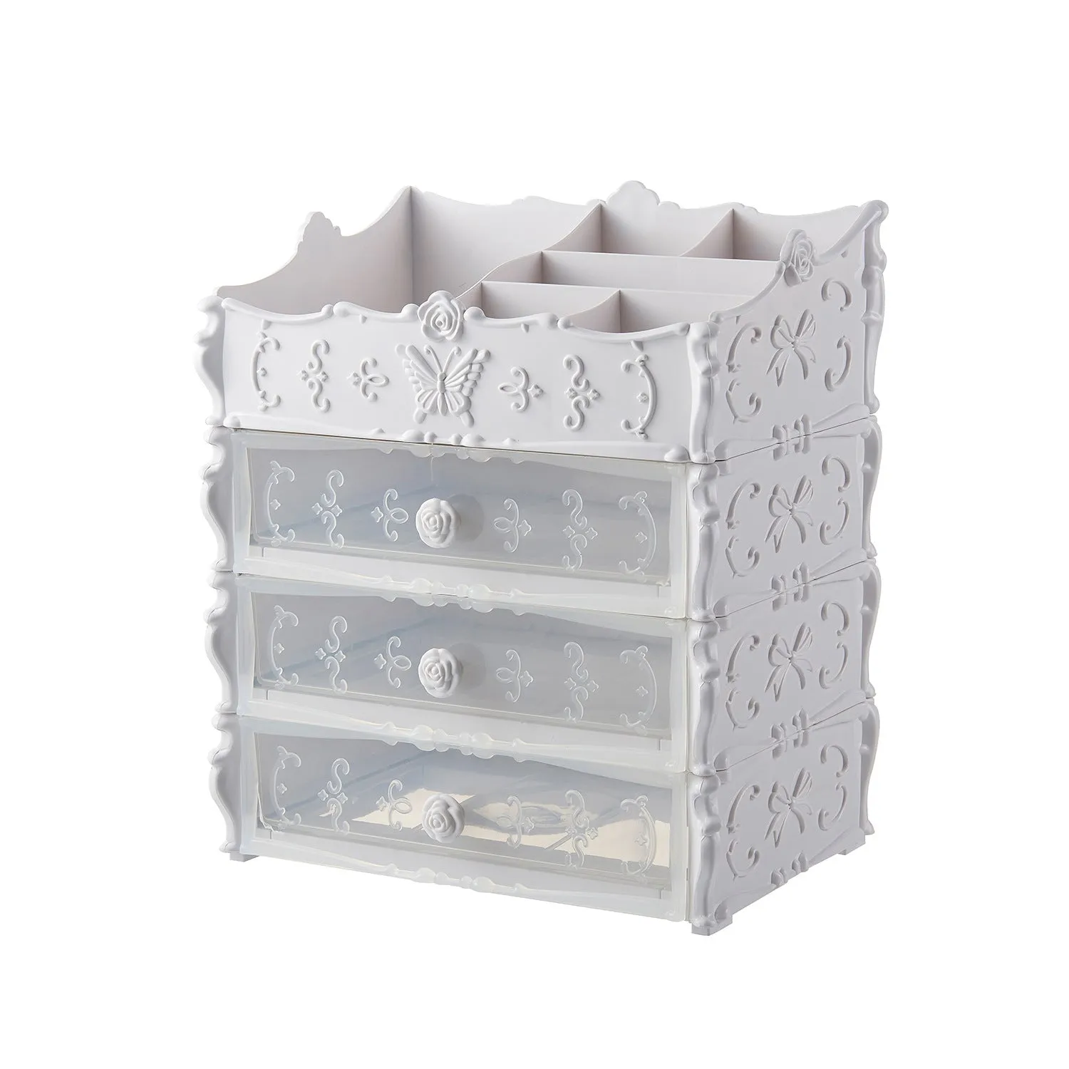 Transparent Makeup Organizer Cosmetic Storage Box Drawer