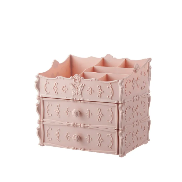 Transparent Makeup Organizer Cosmetic Storage Box Drawer