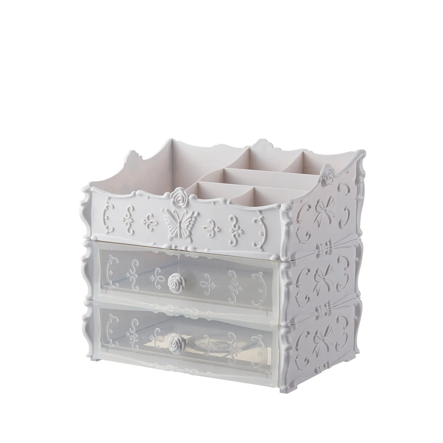 Transparent Makeup Organizer Cosmetic Storage Box Drawer