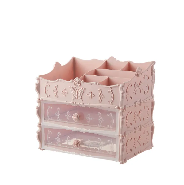 Transparent Makeup Organizer Cosmetic Storage Box Drawer