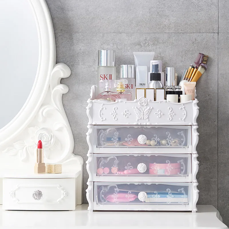 Transparent Makeup Organizer Cosmetic Storage Box Drawer