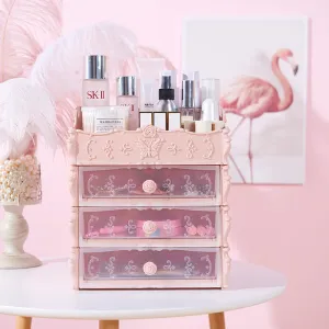 Transparent Makeup Organizer Cosmetic Storage Box Drawer