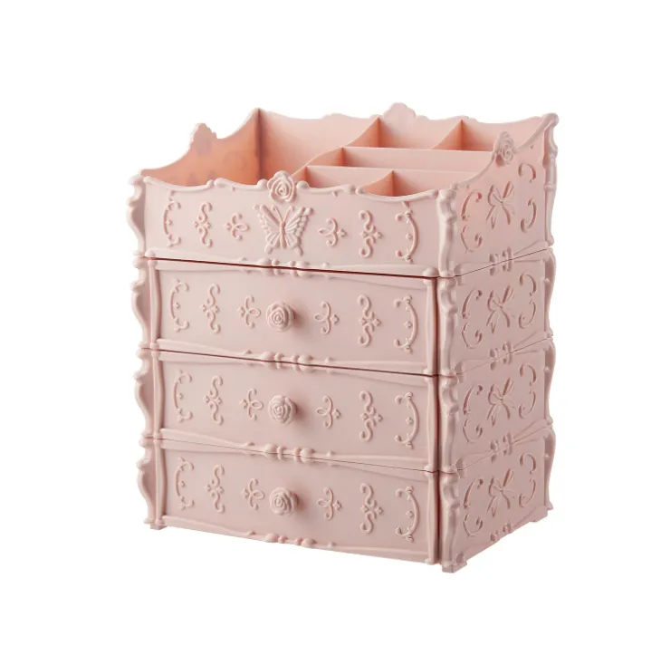 Transparent Makeup Organizer Cosmetic Storage Box Drawer
