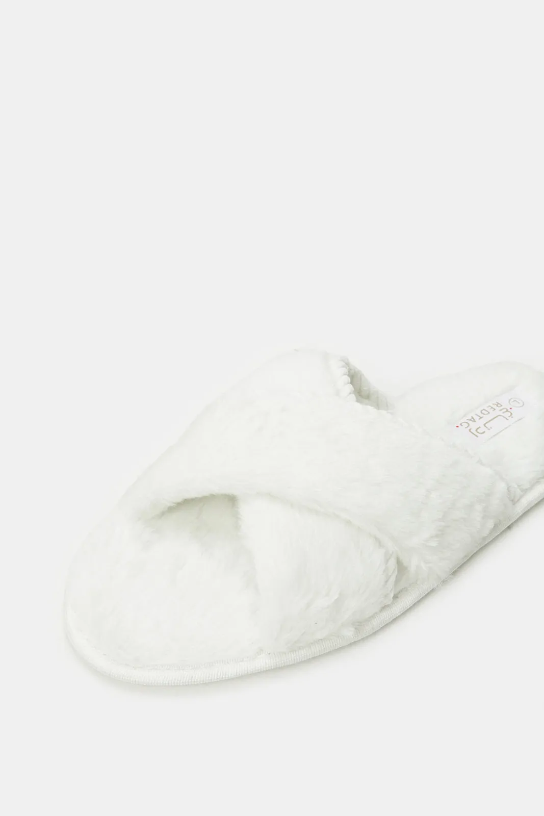 Women Ivory Cross Over Slippers